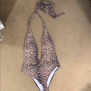 One piece cheetah swimsuit